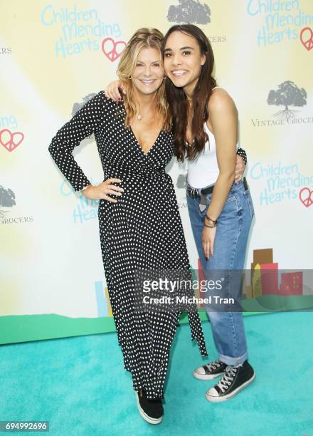 Lysa Hayland Heslov and daughter, Maya Heslov attend the Children Mending Hearts 9th Annual Empathy Rocks Fundraiser held at Private Residence on...