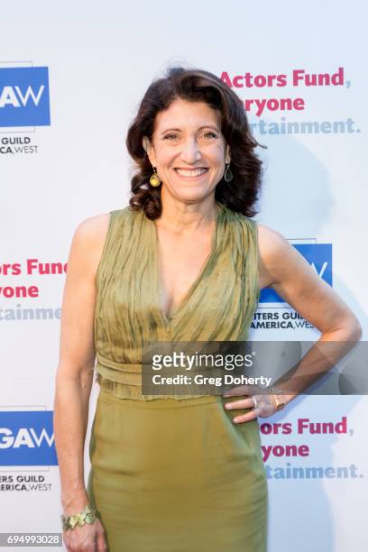 Actress Amy Aquino attends the Actors Fund's 21st Annual Tony Awards Viewing Party at Skirball Cultural Center on June 11, 2017 in Los Angeles,...