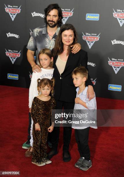 Actor Rhys Coiro and wife Kat Coiro arrive at the premiere of Disney And Pixar's "Cars 3" at Anaheim Convention Center on June 10, 2017 in Anaheim,...