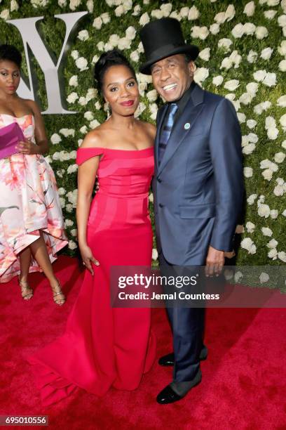 Michelle Wilson and Ben Vereen attend the 2017 Tony Awards at Radio City Music Hall on June 11, 2017 in New York City.