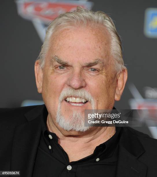 John Ratzenberger arrives at the premiere of Disney And Pixar's "Cars 3" at Anaheim Convention Center on June 10, 2017 in Anaheim, California.