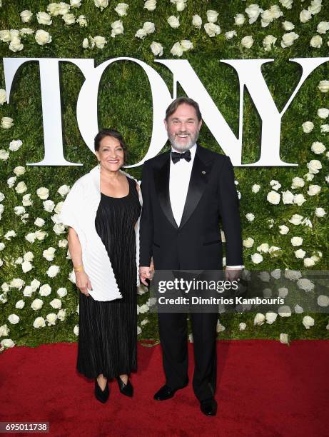 Georgiana Bischoff and actor Richard Thomas attend the 2017 Tony Awards at Radio City Music Hall on June 11, 2017 in New York City.