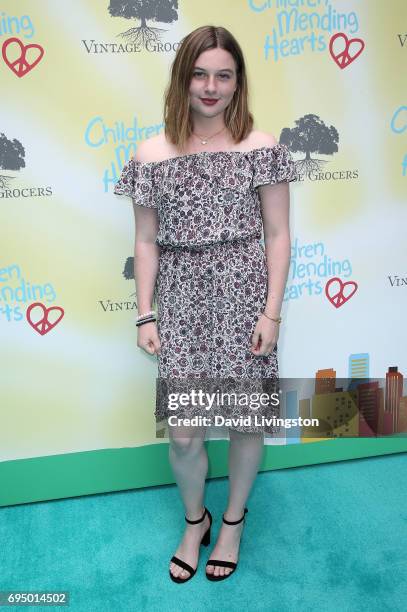 Jamison Bess Belushi attends Children Mending Hearts' 9th Annual Empathy Rocks at a private residence on June 11, 2017 in Bel Air, California.