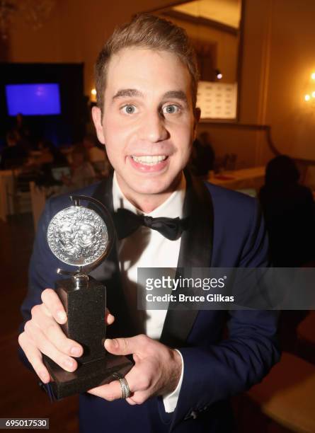 Ben Platt, winner of the award for Best Actor in a Musical for 'Dear Evan Hanson' in the press room during the 71st Annual Tony Awards at 3 West Club...