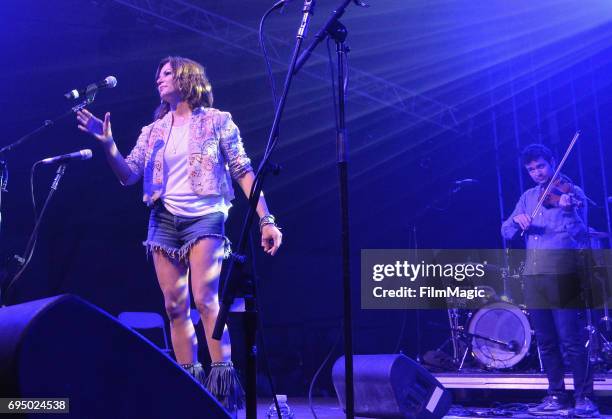 Recording artist Martina McBride performs onstage for 'The Bluegrass Situation Roots SuperJam' at That Tent during Day 4 of the 2017 Bonnaroo Arts...