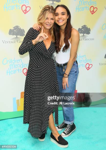 Lysa Hayland Heslov and Maya Heslov attends the Children Mending Hearts 9th Annual Empathy Rocks Fundraiser on June 11, 2017 in Beverly Hills,...