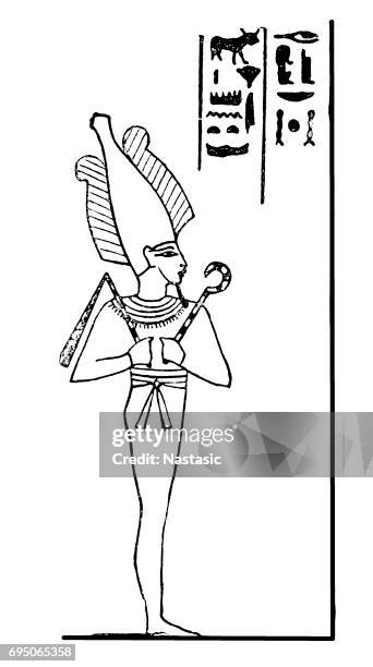 illustrations, cliparts, dessins animés et icônes de dieu égyptien osiris - polythéisme