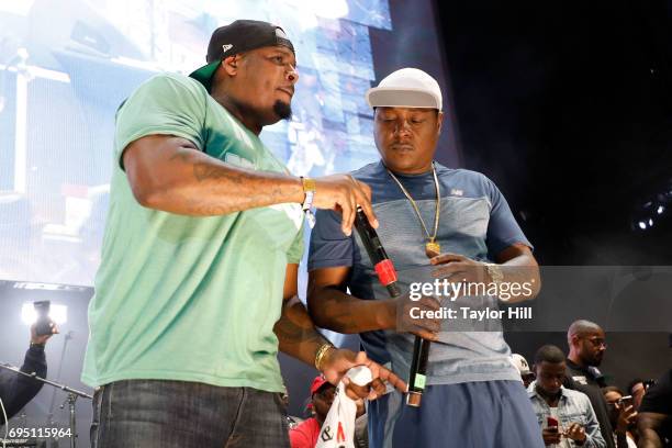 Sheek Louch and Jadakiss of The Lox perform during the 2017 Hot 97 Summer Jam at MetLife Stadium on June 11, 2017 in East Rutherford, New Jersey.