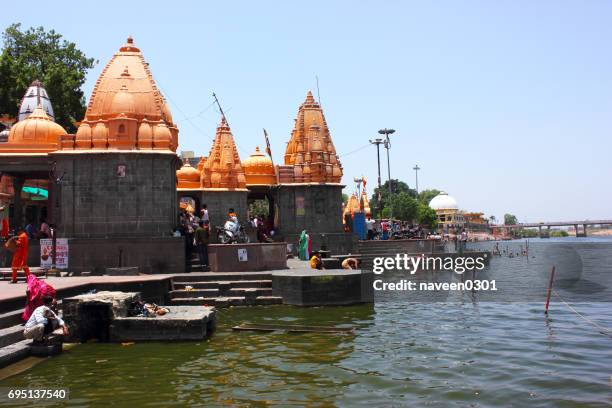 ram ghat in ujjain, madhya pradesh, india - jyotirlinga stock pictures, royalty-free photos & images