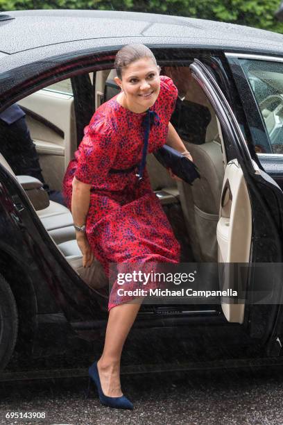 Princess Victoria of Sweden attends EAT Stockholm Food Forum at the Clarion Hotel Sign on June 12, 2017 in Stockholm, Sweden.