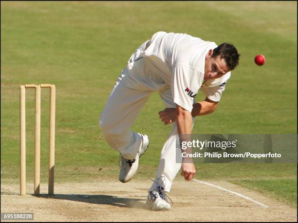 Shaun Tait of Australia in action during day two of the Tour Match between Northamptonshire and Australia at the County Ground in Northampton on...