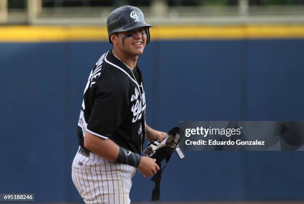 Juan Rodriguez of Guerreros de Oaxaca looks on during the match between Piratas de Campeche and Guerreros de Oaxaca as part of the Liga Mexicana de...