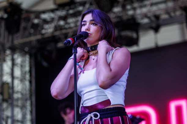 Dua Lipa performs during the Bonnaroo Music & Arts Festival on June 11, 2017 in Manchester, Tennessee.