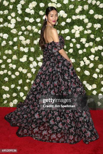 Model Liu Wen attends the 71st Annual Tony Awards at Radio City Music Hall on June 11, 2017 in New York City.