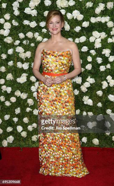 Actress Laura Linney attends the 71st Annual Tony Awards at Radio City Music Hall on June 11, 2017 in New York City.