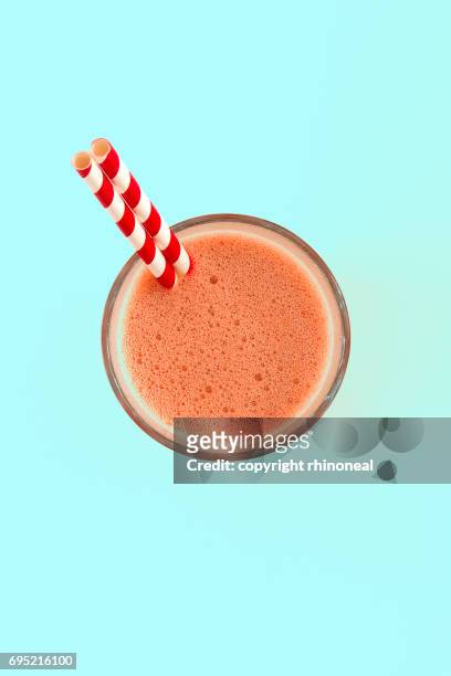 chocolate milkshake in a glass - blended drink stock pictures, royalty-free photos & images