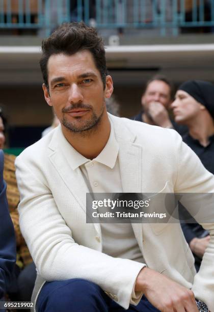 David Gandy attends the Vivienne Westwood show during London Fashion Week Men's June 2017 collections on June 12, 2017 in London, England.