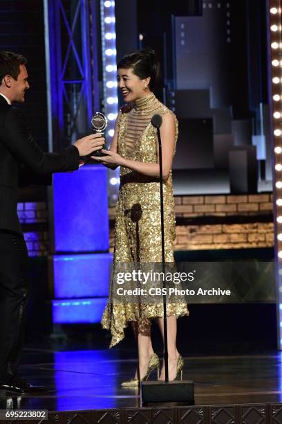 Mimi Lien, winner Best Scenic Design of a Musical, at THE 71st ANNUAL TONY AWARDS broadcast live from Radio City Music Hall in New York City on...