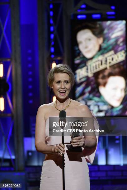Cynthia Nixon, winner Best Performance by an Actress in a Featured Role in a Play for Lillian Hellman's The Little Foxes at THE 71st ANNUAL TONY...