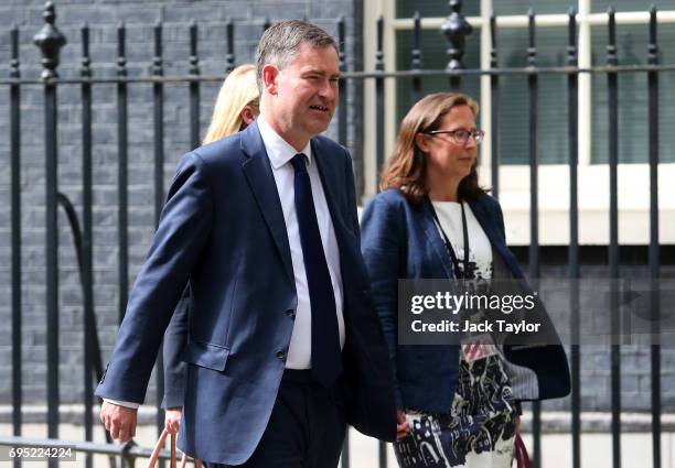 David Gauke, Work and Pensions Secretary leaves 10 Downing Street on June 12, 2017 in London, England. British Prime Minister Theresa May held her...