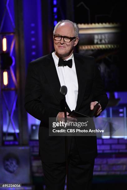 John Lithgow at THE 71st ANNUAL TONY AWARDS broadcast live from Radio City Music Hall in New York City on Sunday, June 11, 2017 on the CBS Television...