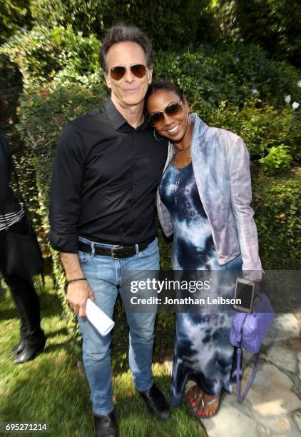 Actor Steven Weber and actor Holly Robinson Peete attend Children Mending Hearts' 9th Annual Empathy Rocks on June 11, 2017 in Bel Air, California.