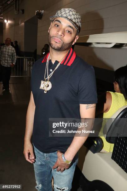 Hip Hop Mike backstage at the Hot 97 Summer Jam at MetLife Stadium on June 11, 2017 in East Rutherford, New Jersey.