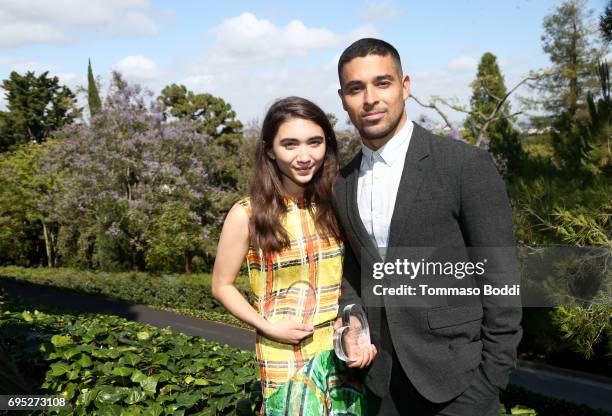 Actors Wilmer Valderrama and Rowan Blanchard attend Children Mending Hearts' 9th Annual Empathy Rocks on June 11, 2017 in Bel Air, California.