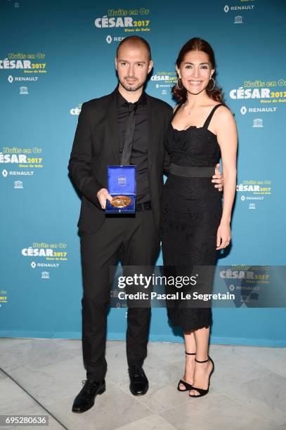 Alessandro Capitani and Caterina Murino attend 'Les Nuits en Or 2017' Dinner Gala on June 12, 2017 in Paris, France.