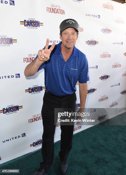 Actor Kevin Sorbo attends the SAG-AFTRA Foundation 8th Annual L.A. Golf Classic Fundraiser at Lakeside Golf Club on June 12, 2017 in Los Angeles,...