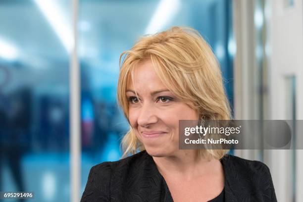 Florence Porteli in Paris, France, on May 16, 2017 for a LR Right Wing Party meeting after to think about a new strategy in the second round of the...