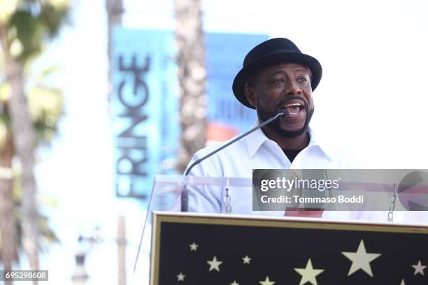 Attends a Ceremony Honoring Ice Cube With Star On The Hollywood Walk Of Fame on June 12, 2017 in Hollywood, California.