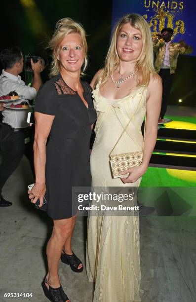 Alison Jackson and Meredith Ostrom attend the UNAIDS Gala during Design Miami / Basel 2017 on June 12, 2017 in Basel, Switzerland.