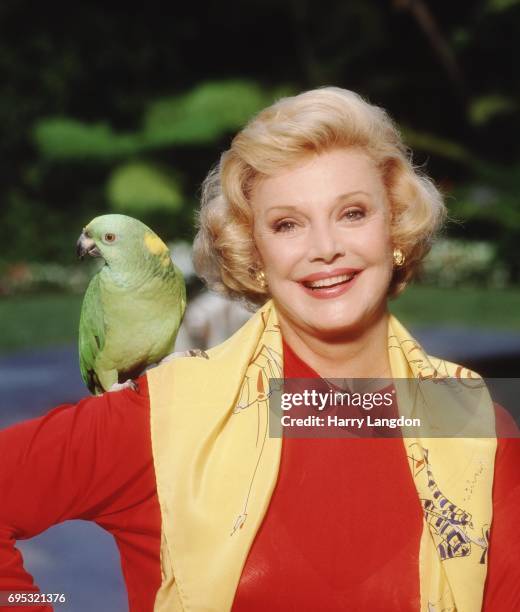 Personality Barbara Sinatra poses for a portrait in 1990 in Los Angeles, California.