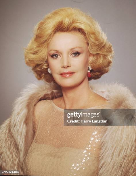 Personality Barbara Sinatra poses for a portrait in 19986 in Los Angeles, California.