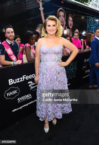 Actress Jillian Bell attends New York Premiere of Sony's ROUGH NIGHT presented by SVEDKA Vodka at AMC Lincoln Square Theater on June 12, 2017 in New...