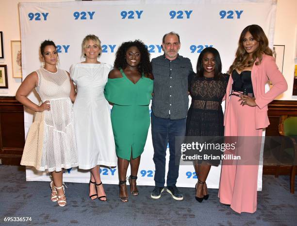 Actors Dascha Polanco, Taylor Schilling, Danielle Brooks, Nick Sandow, Uzo Aduba, and Laverne Cox attend "Orange is the New Black" Season Five Debut...