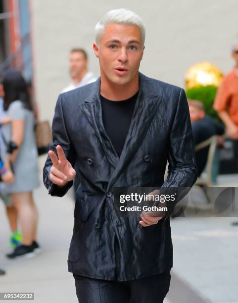 Colton Haynes seen on June 12, 2017 in New York City.