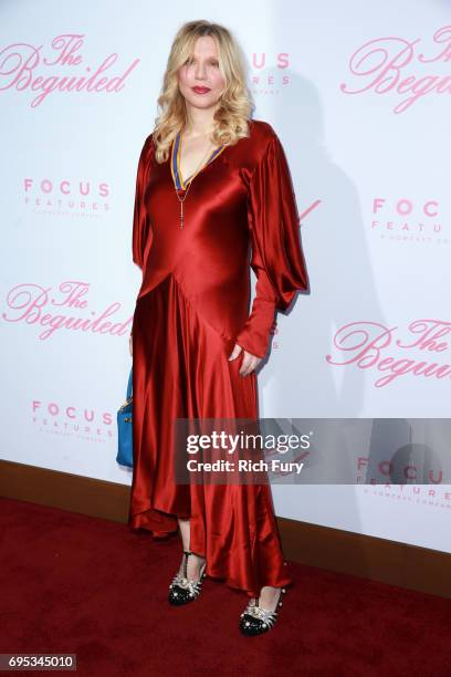 Courtney Love attends the premiere of Focus Features' "The Beguiled" at the Directors Guild of America on June 12, 2017 in Los Angeles, California.