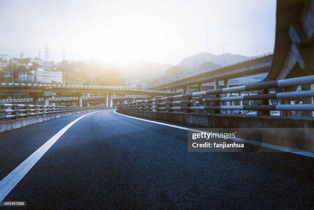 Freeway Structure Freeway Structure View Of Overpass In Chongqing High-Res Stock Photo ...