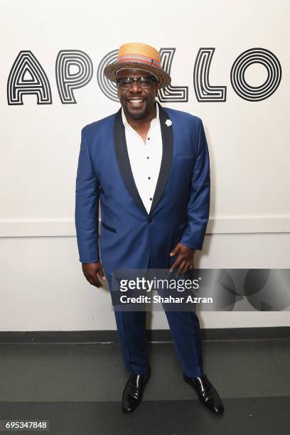 Actor Cedric the Entertainer poses backstage during Apollo Spring Gala 2017 at The Apollo Theater on June 12, 2017 in New York City.