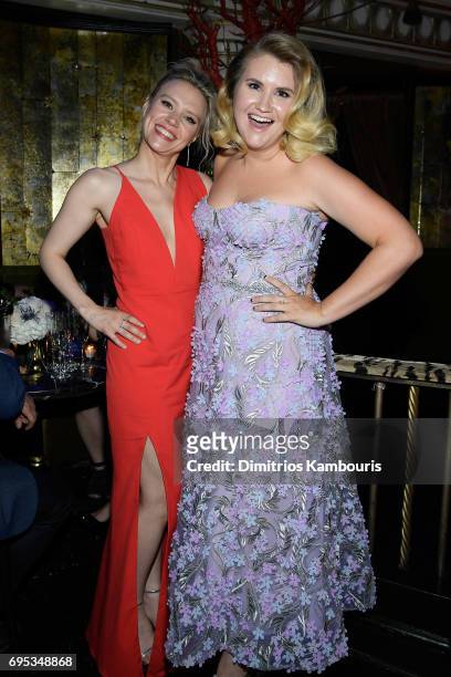 Kate McKinnon and Jillian Bell attend the after party for the "Rough Night" Premiere at Diamond Horseshoe on June 12, 2017 in New York City.