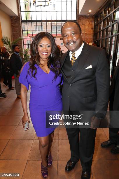 Angela Kissane and Isiah Whitlock Jr. Attend 2017 Moving Mountains Award Presentation on June 6, 2017 in New York City.