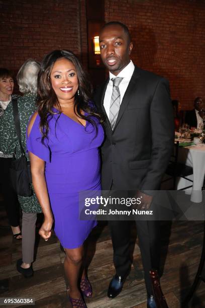 Angela Kissane and Jamie Hector attend 2017 Moving Mountains Award Presentation on June 6, 2017 in New York City.