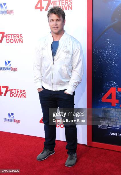 Actor Luke Hemsworth attends the Premiere of Dinemsion Films' '47 Meters Down' at Regency Village Theatre on June 12, 2017 in Westwood, California.