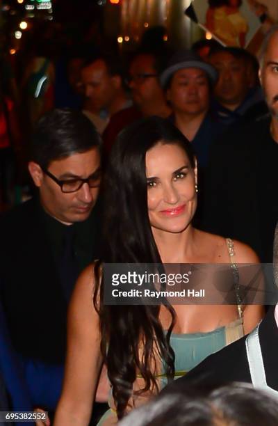 Actress Demi Moore is seen arriving at the "Rough Night Aftreparty on June 12, 2017 in New York City.