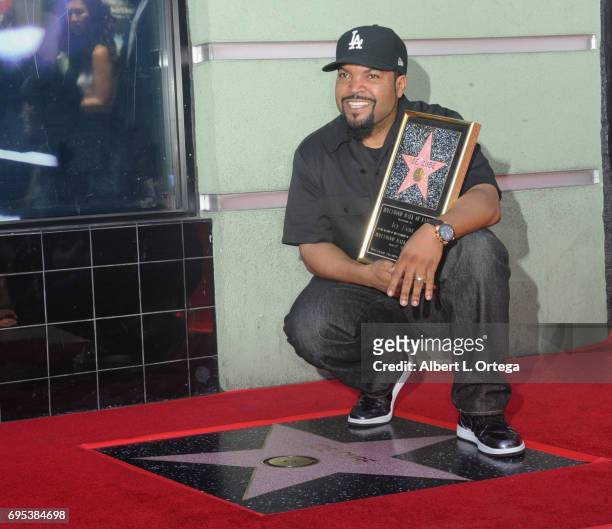 Rapper/actor/produccer Ice Cube honored with star on the Hollywood Walk of Fame held on June 12, 2017 in Hollywood, California.