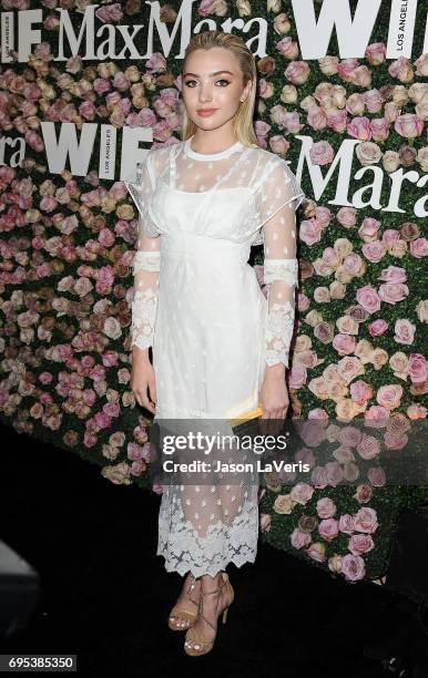 Actress Peyton List attends Max Mara and Vanity Fair's celebration of Women In Film's Face of the Future Award recipient, Zoey Deutch at Chateau...