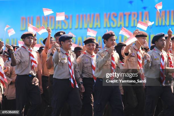 scouts indonesia - cultura indonesia fotografías e imágenes de stock
