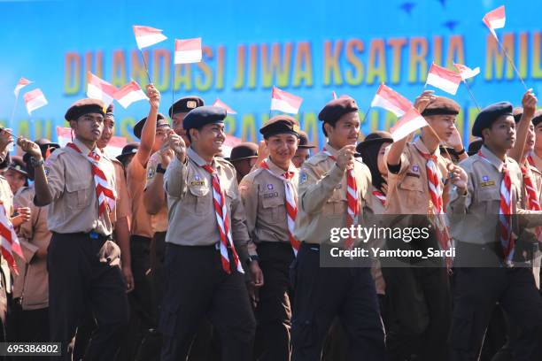 indonesian scouts - scouts honour stock pictures, royalty-free photos & images